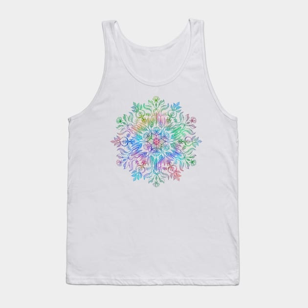 Nature Mandala in Rainbow Hues Tank Top by micklyn